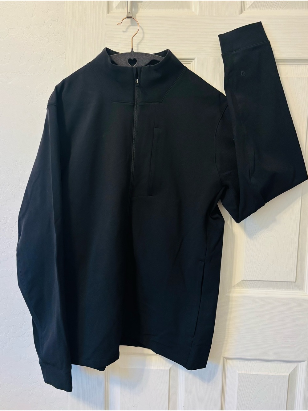 lululemon athletica Black Quarter-Zip Performance Pullover